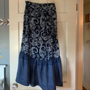 Paisley wrap skirt